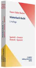 Cover: W&ouml;rterbuch Recht: Diccionario jur&iacute;dico  - C.H.BECK