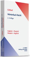Cover: W&ouml;rterbuch Recht / Dictionary of law - C.H.BECK