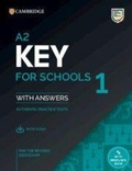 Cover: A2 Key for Schools 1 for the Revised 2020 Exam Student's Book with Answers with Audio with Resource Bank - Cambridge University Press