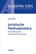 Cover: Juristische Methodenlehre - Vahlen