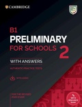 Cover: B1 Preliminary for Schools 2 Student's Book with Answers with Audio with Resource Bank - Cambridge University Press