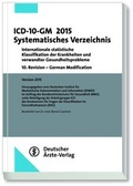 Cover: ICD-10-GM 2015Systematisches Verzeichnis - Deutscher &Auml;rzteverlag
