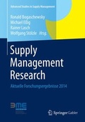 Cover: Supply Management Research - Springer Gabler