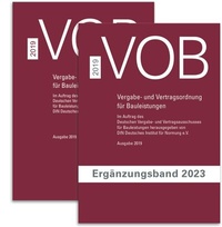 Abbildung von: Paket VOB Gesamtausgabe 2019 + VOB Ergänzungsband 2023 - DIN Media