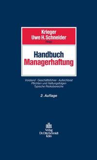 Abbildung von: Handbuch Managerhaftung - Otto Schmidt Verlag