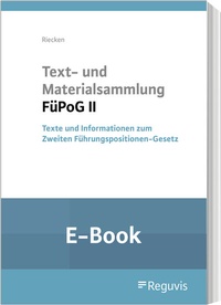 Abbildung von: Text- und Materialsammlung FüPoG II (E-Book) - Reguvis Fachmedien