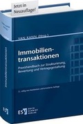 Cover: Immobilientransaktionen - Erich Schmidt Verlag