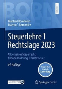 Abbildung von: Steuerlehre 1 Rechtslage 2023 - Springer Gabler