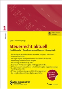 Abbildung von: Steuerrecht aktuell 1/2023 - NWB