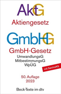 Abbildung von: Aktiengesetz, GmbH-Gesetz - dtv