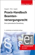 Abbildung von: Praxis-Handbuch Beamtenversorgungsrecht - Walhalla
