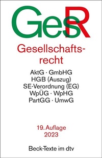 Abbildung von: Gesellschaftsrecht: GesR - dtv