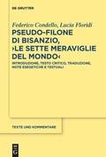 Cover: Pseudo-Filone di Bisanzio, >Le sette meraviglie del mondo< - De Gruyter