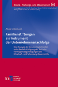 Bild: Familienstiftungen als Instrument der Unternehmensnachfolge - Erich Schmidt Verlag
