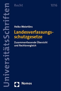 Abbildung von: Landesverfassungsschutzgesetze - Nomos