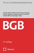 Cover: B&uuml;rgerliches Gesetzbuch: BGB - Nomos