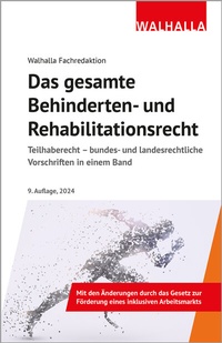 Abbildung von: Das gesamte Behinderten- und Rehabilitationsrecht  - Walhalla