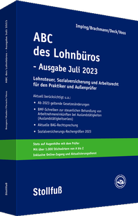 Abbildung von: ABC des Lohnbüros - Ausgabe Juli 2023 - Stollfuß