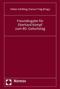 Cover: Freundesgabe f&uuml;r Eberhard Kempf zum 80. Geburtstag - Nomos