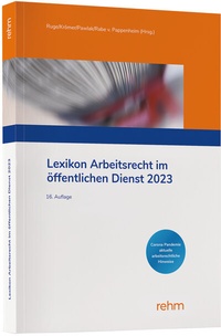 Abbildung von: Lexikon Arbeitsrecht im öffentlichen Dienst 2023 - Rehm