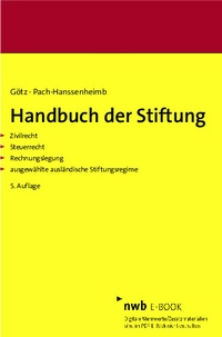 Enlarge image Cover: Handbuch der Stiftung - NWB