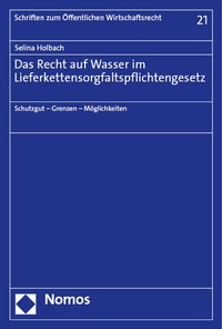 Abbildung von: Das Recht auf Wasser im Lieferkettensorgfaltspflichtengesetz - Nomos