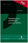 Cover: Handelsregisteranmeldungen nach dem MoPeG - eBrosch&uuml;re (PDF) - Deutscher Notarverlag