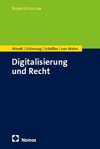 Abbildung von: Digitalisierung und Recht - Nomos
