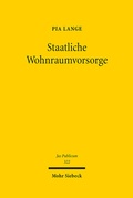 Cover: Staatliche Wohnraumvorsorge - Mohr Siebeck