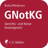 Abbildung von: GNotKG online - C.F. Müller