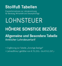 Abbildung von: Tabelle, Lohnsteuer 2023 Höhere Sonstige Bezüge - Sonderausgabe Juli - Stollfuß