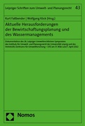 Cover: Aktuelle Herausforderungen der Bewirtschaftungsplanung und des Wassermanagements - Nomos