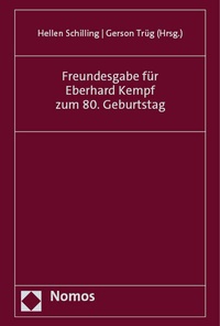 Abbildung von: Freundesgabe für Eberhard Kempf zum 80. Geburtstag - Nomos