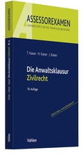 Cover: Die Anwaltsklausur Zivilrecht - Vahlen