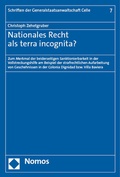 Cover: Nationales Recht als terra incognita? - Nomos