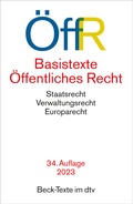 Cover: Basistexte &Ouml;ffentliches Recht - dtv
