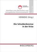 Cover: Die Schuldenbremse in der Krise - Boorberg