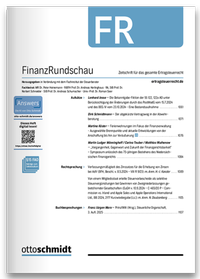 Bild vergrößern Bild: FinanzRundschau - FR - Otto Schmidt Verlag