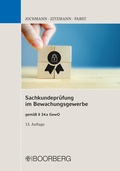 Cover: Sachkundepr&uuml;fung im Bewachungsgewerbe - Boorberg