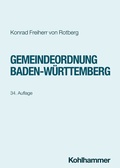 Cover: Gemeindeordnung Baden-W&uuml;rttemberg - Kohlhammer