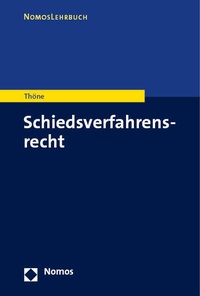 Abbildung von: Schiedsverfahrensrecht - Nomos