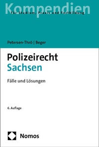 Abbildung von: Polizeirecht Sachsen - Nomos