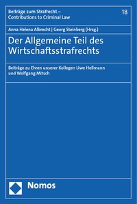 Abbildung von: Der Allgemeine Teil des Wirtschaftsstrafrechts - Nomos
