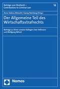 Cover: Der Allgemeine Teil des Wirtschaftsstrafrechts - Nomos