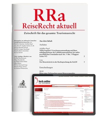 Abbildung von: ReiseRecht aktuell - Rra - C.H.BECK