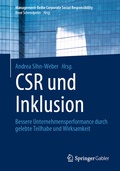 Cover: CSR und Inklusion - Springer Gabler