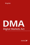 Cover: DMA - Digital Markets Act - Manz