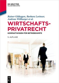 Abbildung von: Wirtschaftsprivatrecht - De Gruyter Oldenbourg