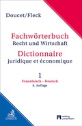 Cover: Fachw&ouml;rterbuch Recht und Wirtschaft. Band 1: Franz&ouml;sisch - Deutsch - C.H.BECK