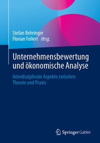 Abbildung von: Unternehmensbewertung und ökonomische Analyse - Springer Gabler